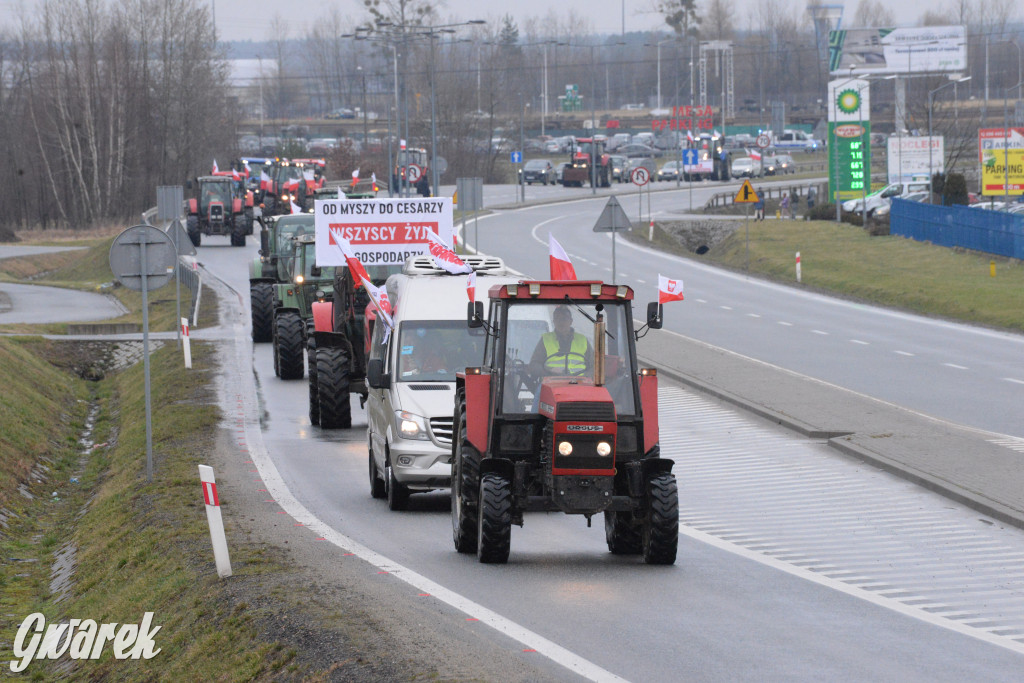 Pyrzowice. Protest rolników i myśliwych