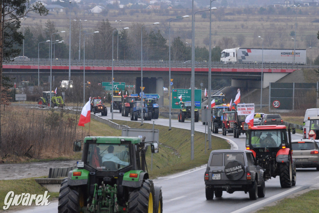 Pyrzowice. Protest rolników i myśliwych