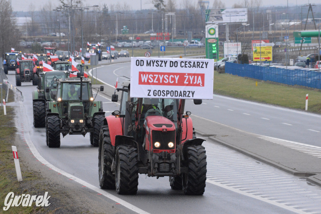 Pyrzowice. Protest rolników i myśliwych
