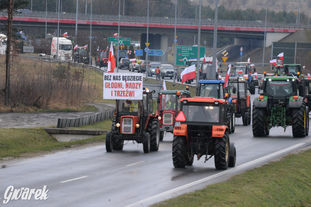 Pyrzowice. Protest rolników i myśliwych