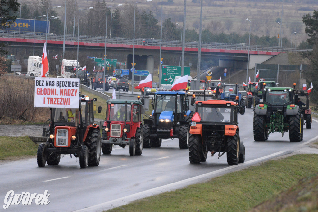 Pyrzowice. Protest rolników i myśliwych