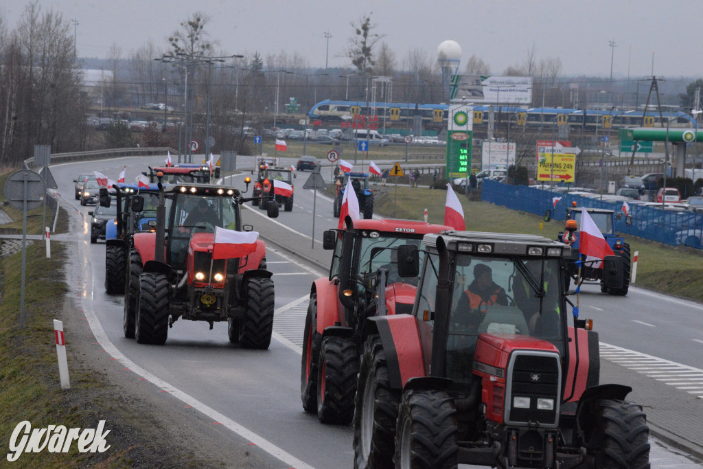 Pyrzowice. Protest rolników i myśliwych
