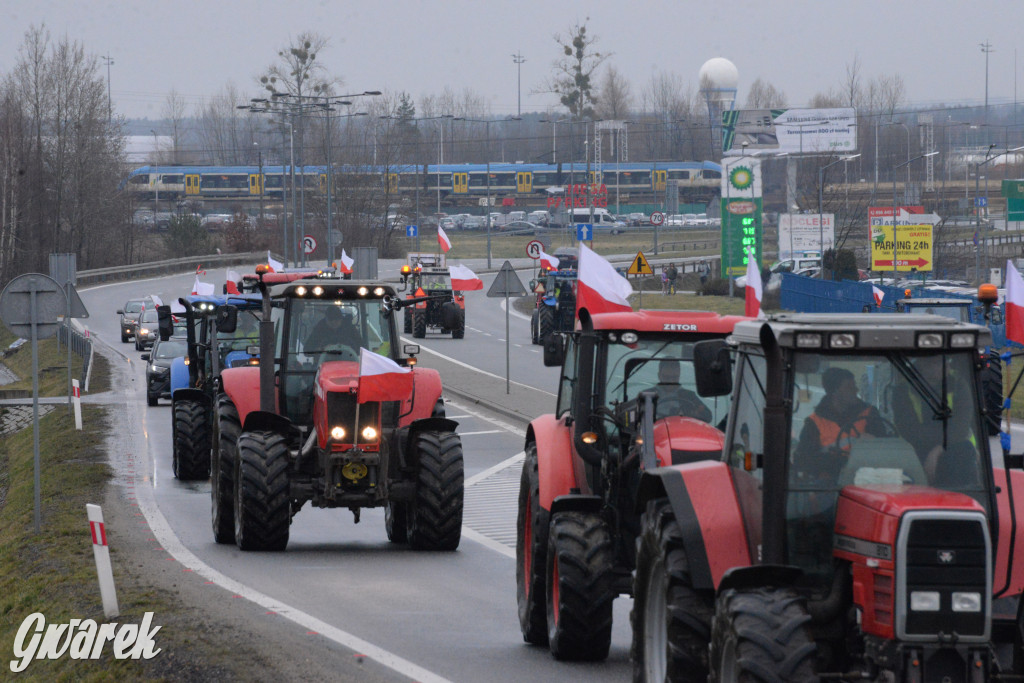 Pyrzowice. Protest rolników i myśliwych