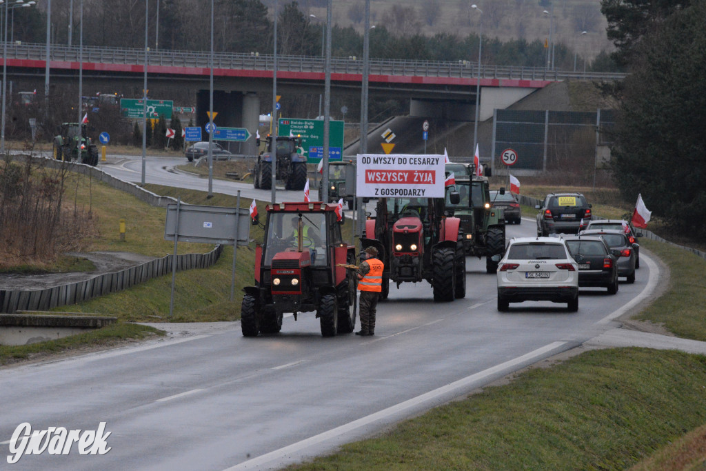 Pyrzowice. Protest rolników i myśliwych