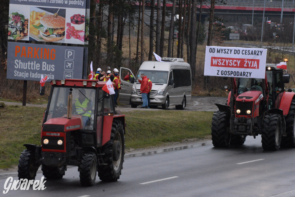 Pyrzowice. Protest rolników i myśliwych
