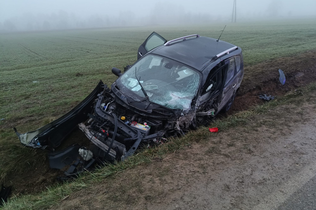 Karambol na drodze wojewódzkiej