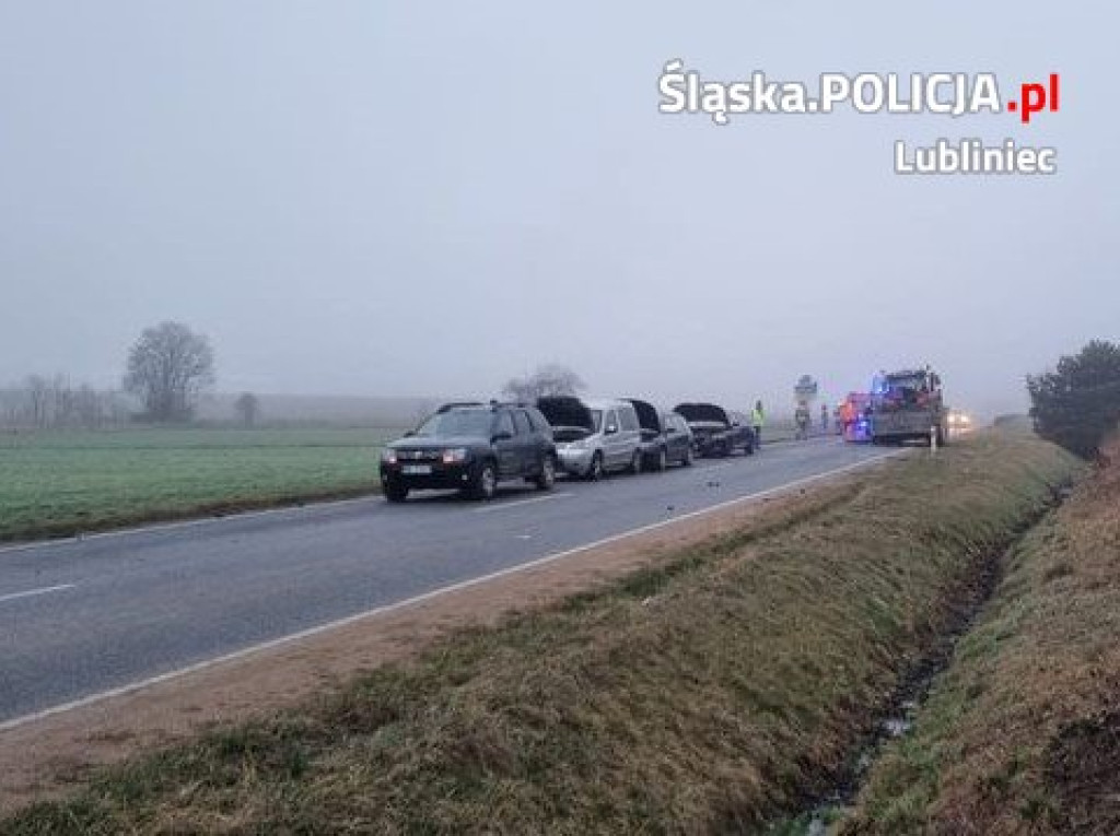 Karambol na drodze wojewódzkiej