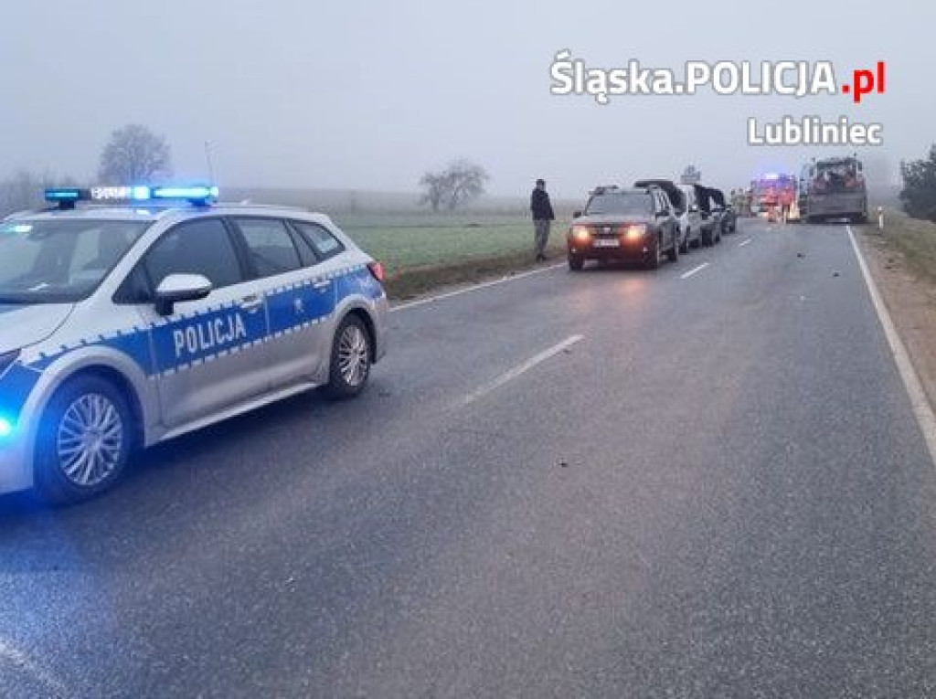 Karambol na drodze wojewódzkiej