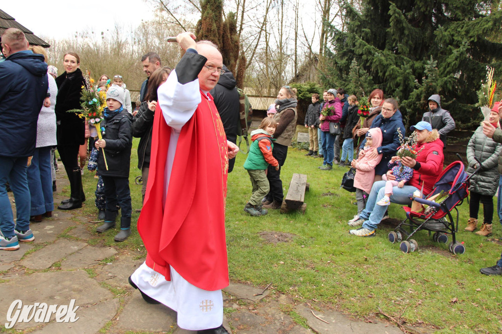 Wielkanoc w śląskim skansenie, procesja z palmami [GALERIA]