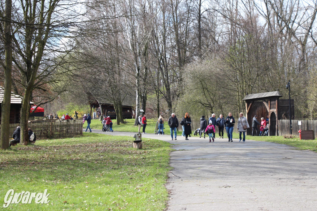 Wielkanoc w śląskim skansenie, procesja z palmami [GALERIA]