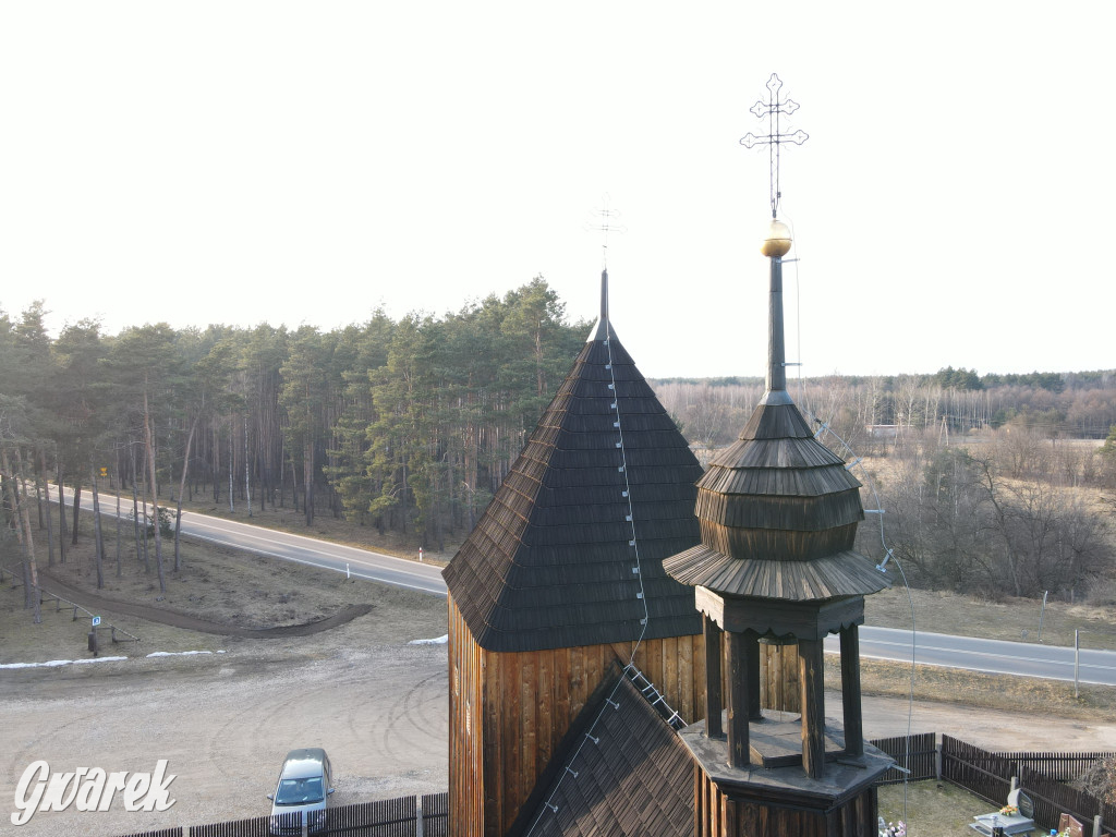 Zabytkowy kościół w Bruśku