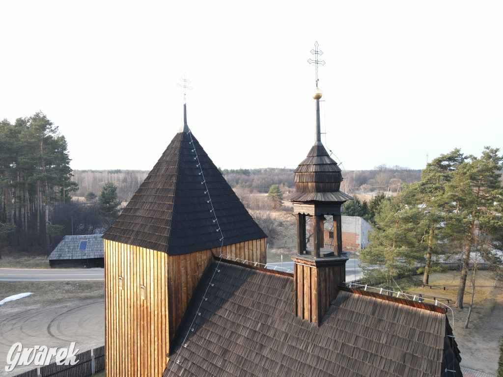 Zabytkowy kościół w Bruśku