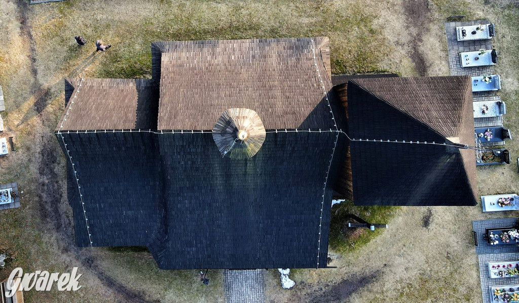 Zabytkowy kościół w Bruśku