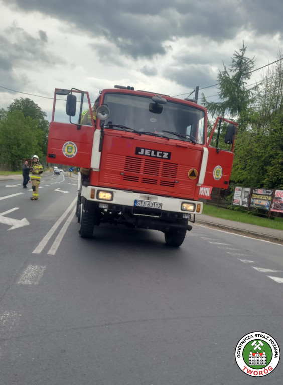 Tworóg. Pożar auta