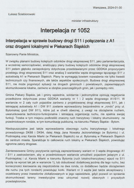 Wiceminister odwiedził miasto. Temat rozmów: S11