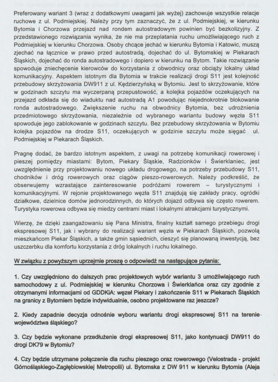 Wiceminister odwiedził miasto. Temat rozmów: S11