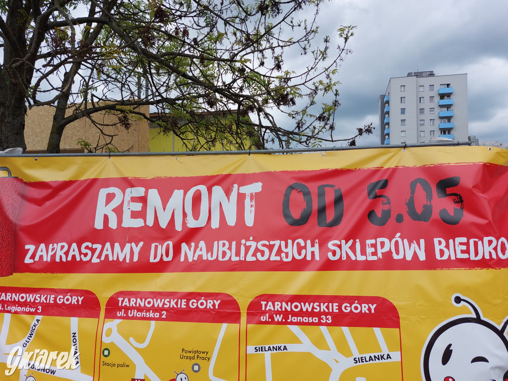 Tarnowskie Góry. Remont sklepu Biedronka