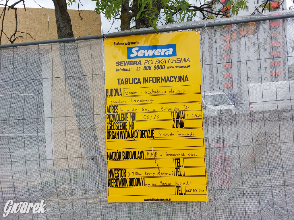 Tarnowskie Góry. Remont sklepu Biedronka