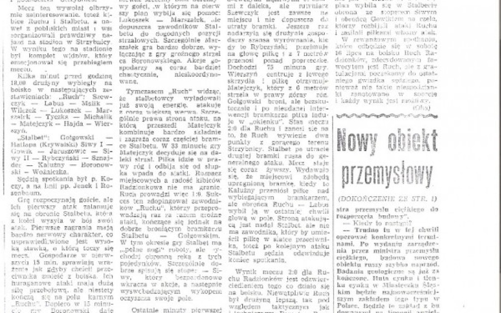 Tarnowskie Góry. 100-lecie klubu z Strzybnicy