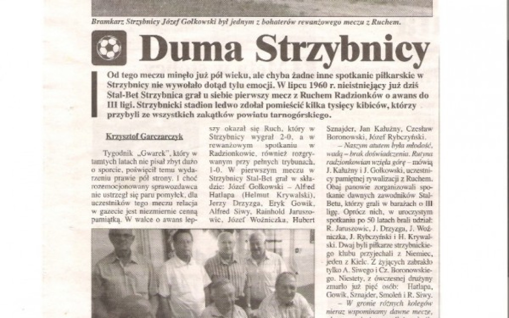 Tarnowskie Góry. 100-lecie klubu z Strzybnicy