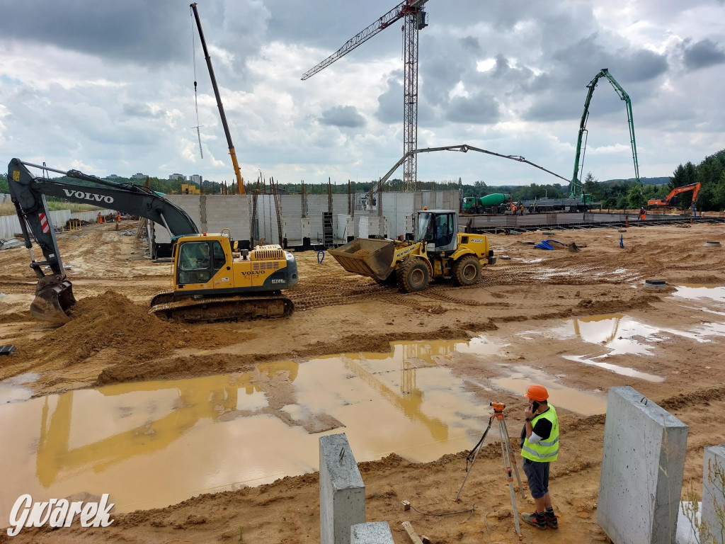 Na placu budowy komendy straży pożarnej