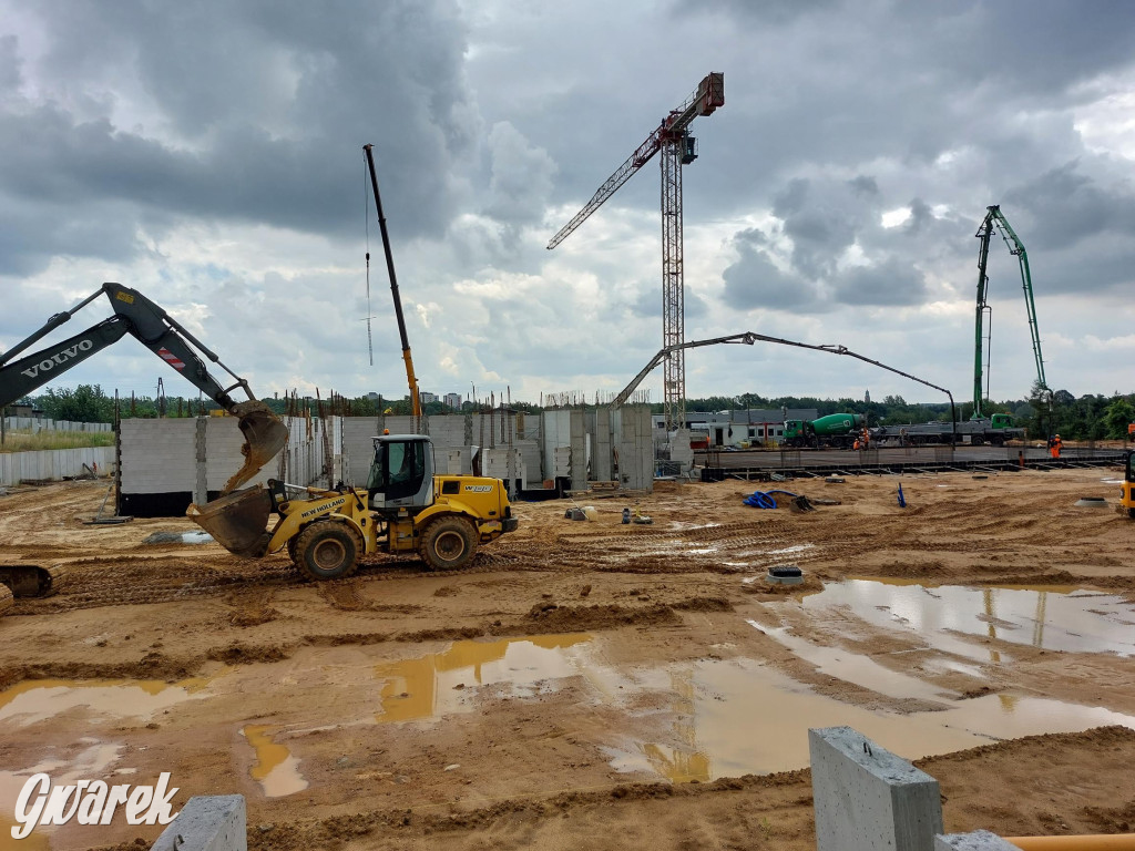 Na placu budowy komendy straży pożarnej