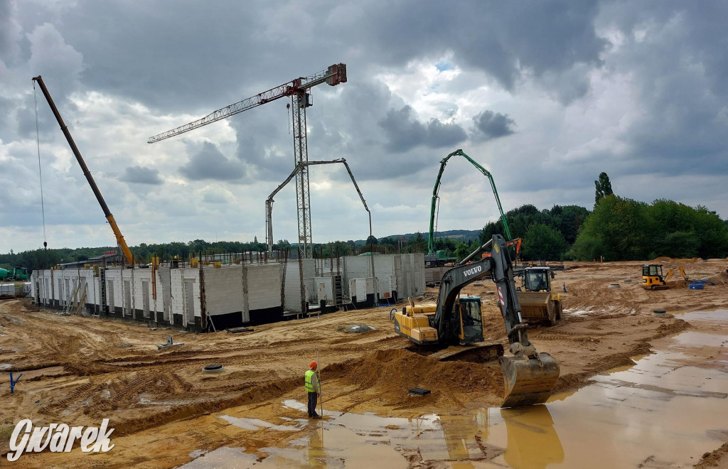 Na placu budowy komendy straży pożarnej
