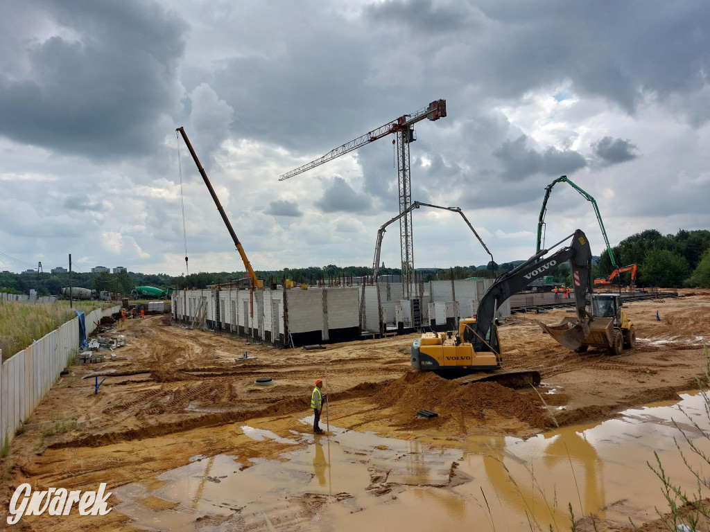 Na placu budowy komendy straży pożarnej