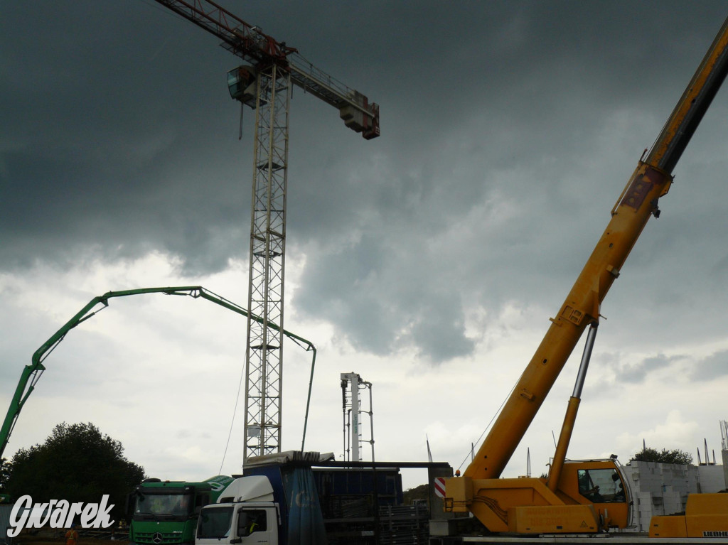 Na placu budowy komendy straży pożarnej