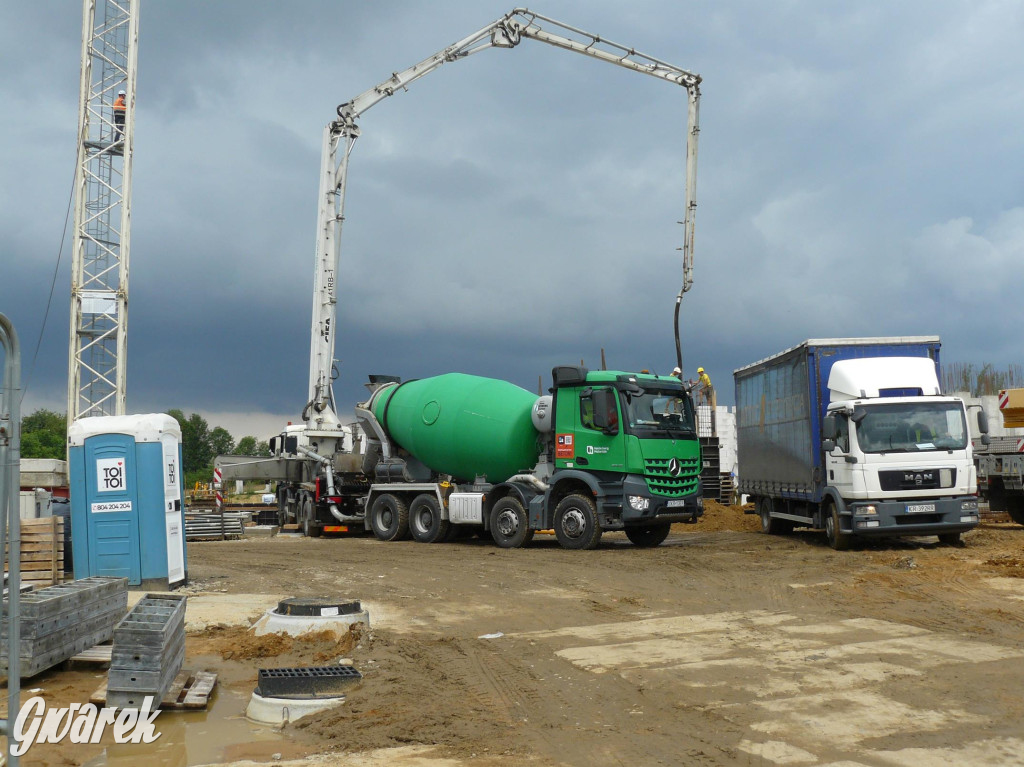 Na placu budowy komendy straży pożarnej