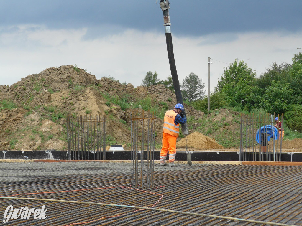 Na placu budowy komendy straży pożarnej