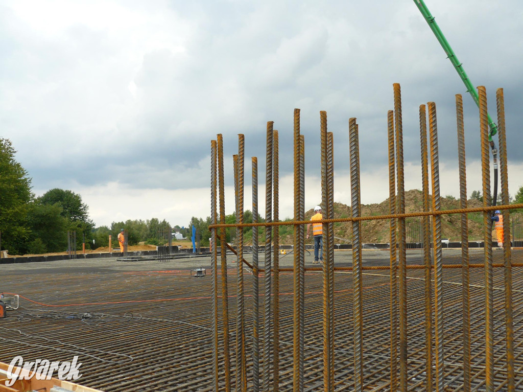 Na placu budowy komendy straży pożarnej