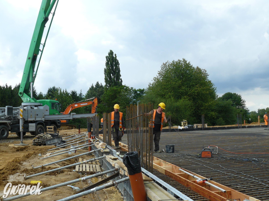 Na placu budowy komendy straży pożarnej