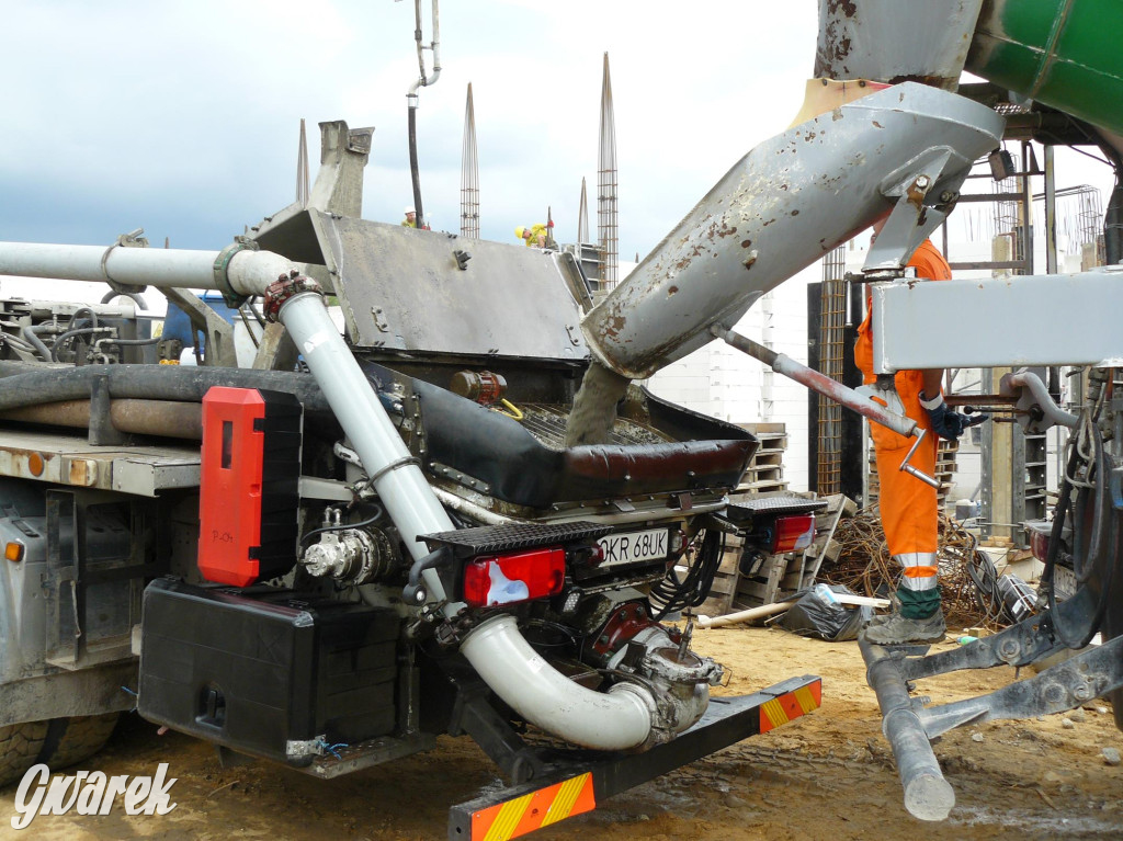 Na placu budowy komendy straży pożarnej