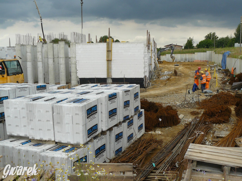 Na placu budowy komendy straży pożarnej