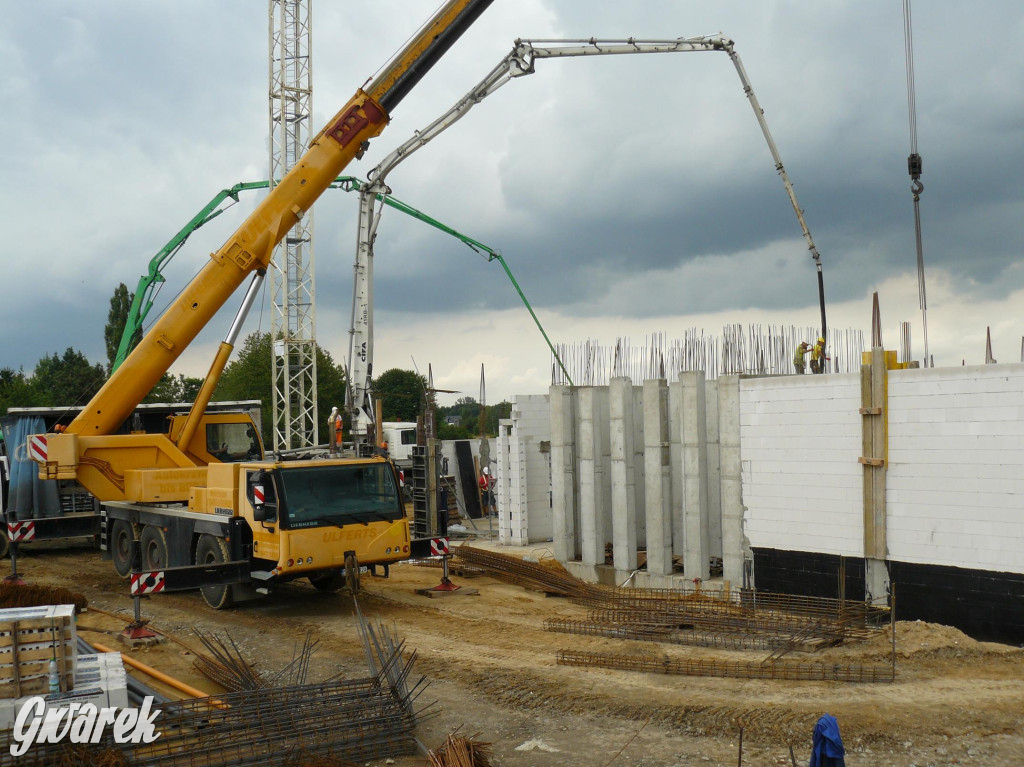 Na placu budowy komendy straży pożarnej