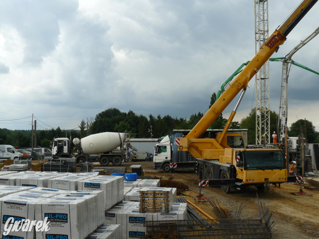 Na placu budowy komendy straży pożarnej