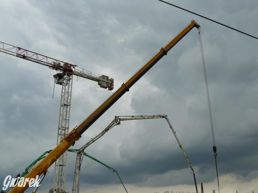 Na placu budowy komendy straży pożarnej