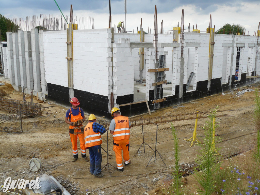 Na placu budowy komendy straży pożarnej