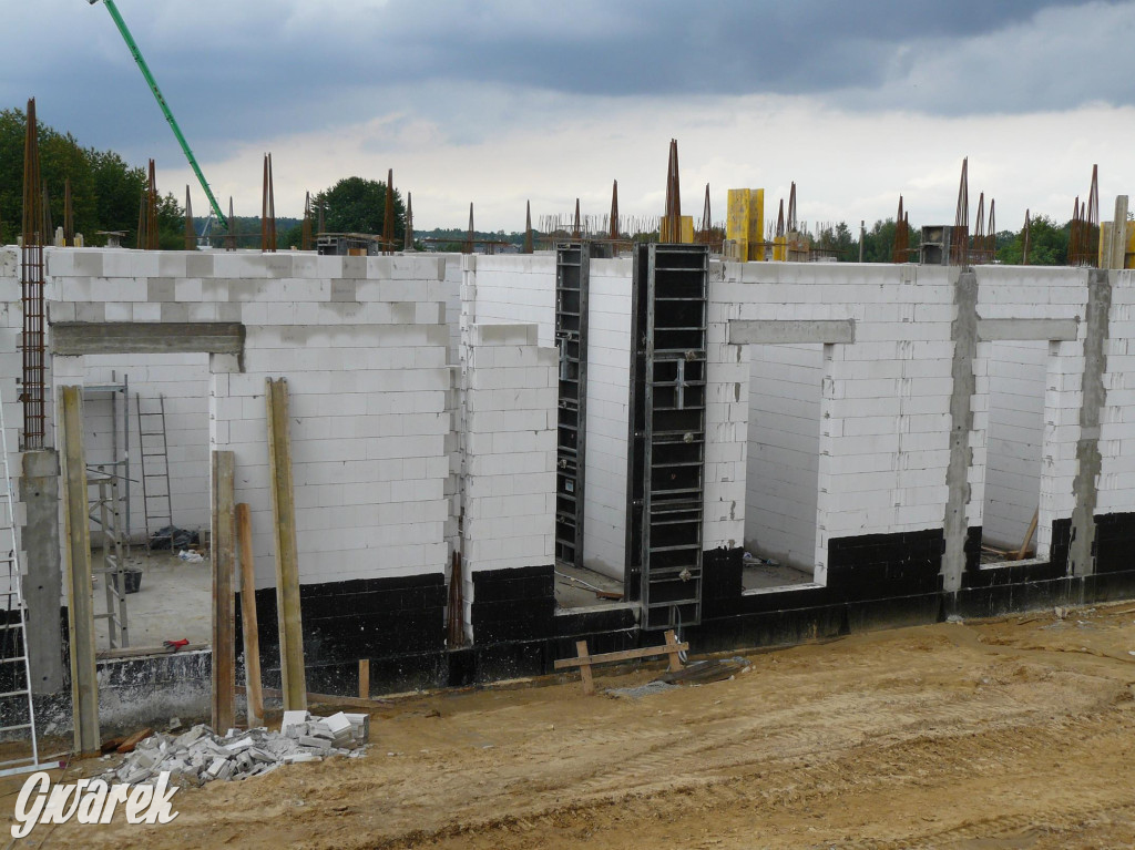 Na placu budowy komendy straży pożarnej