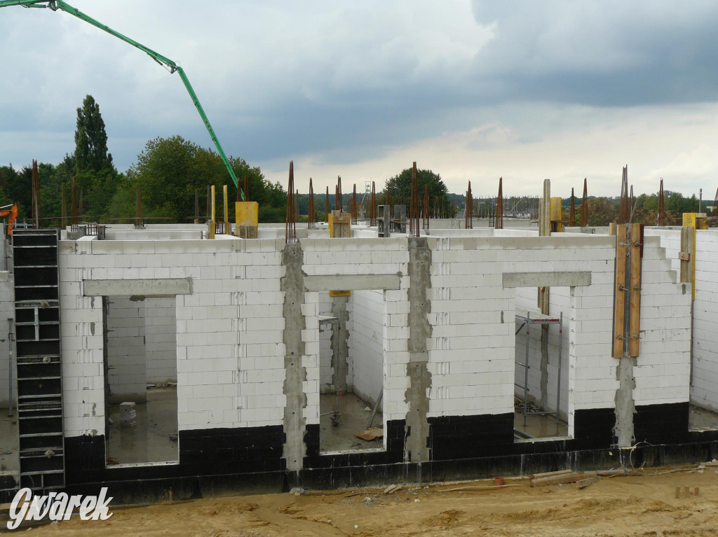 Na placu budowy komendy straży pożarnej