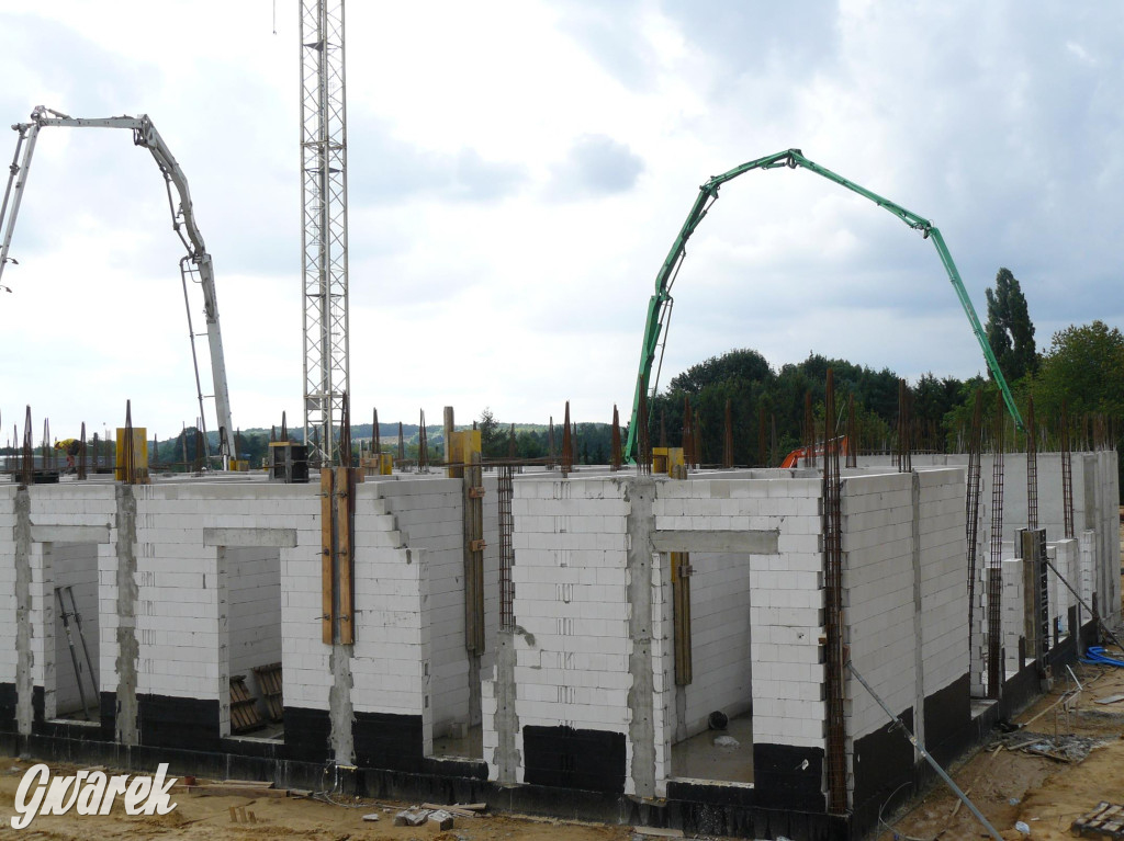 Na placu budowy komendy straży pożarnej