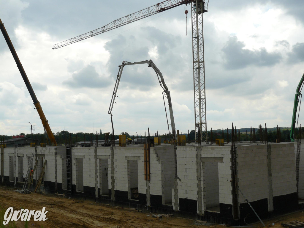 Na placu budowy komendy straży pożarnej