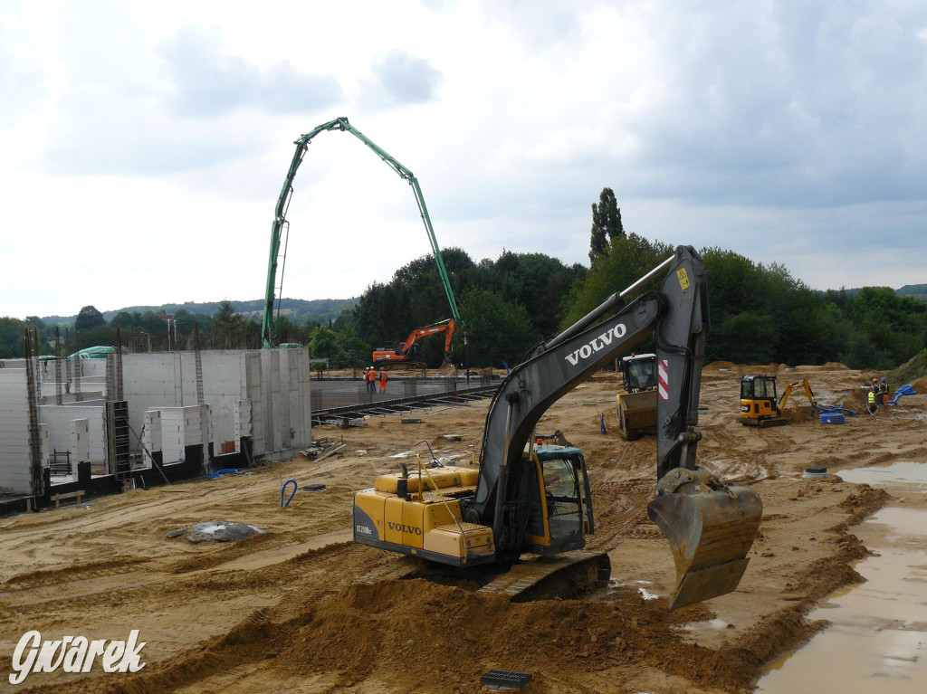 Na placu budowy komendy straży pożarnej