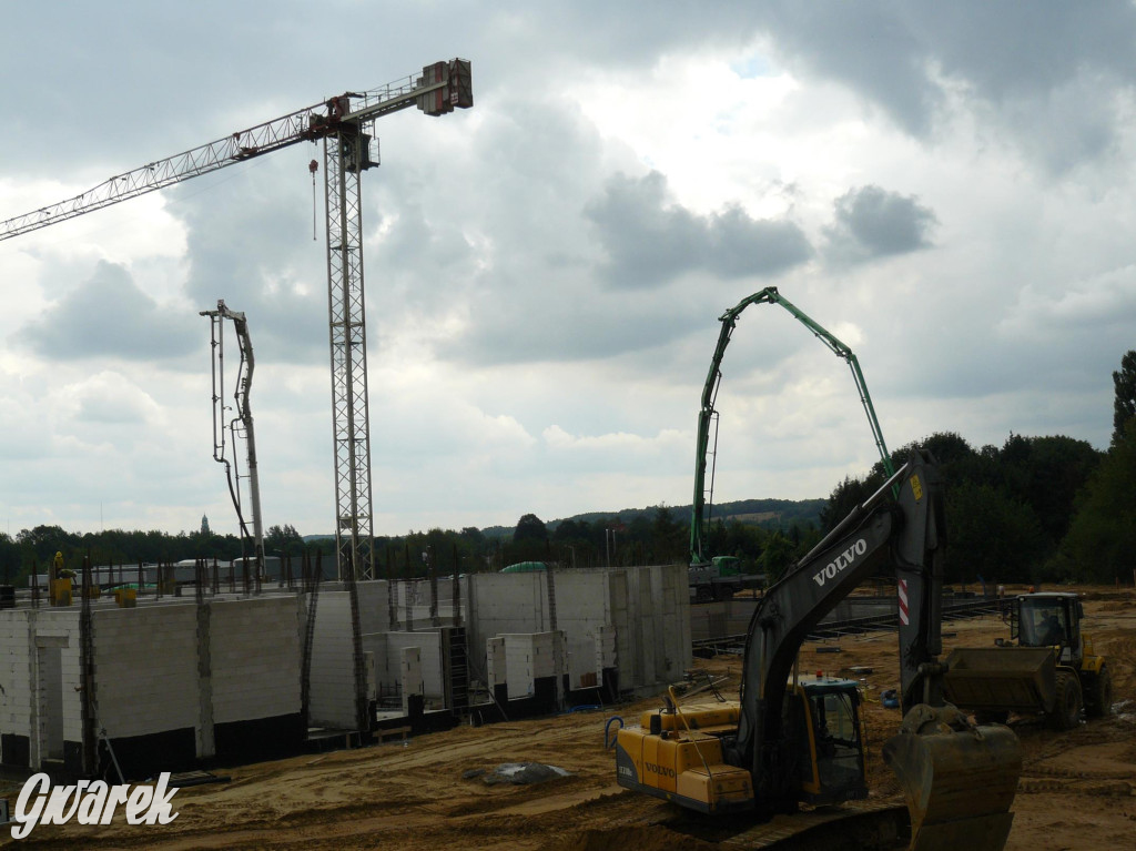 Na placu budowy komendy straży pożarnej