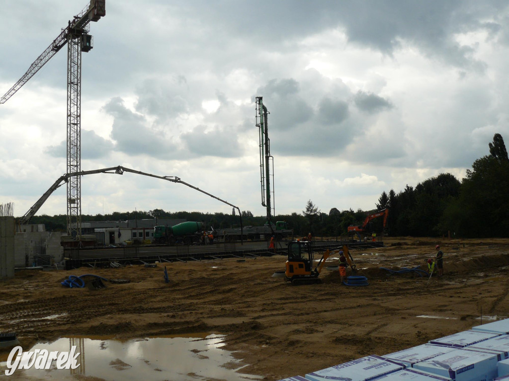 Na placu budowy komendy straży pożarnej