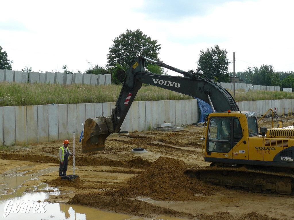 Na placu budowy komendy straży pożarnej