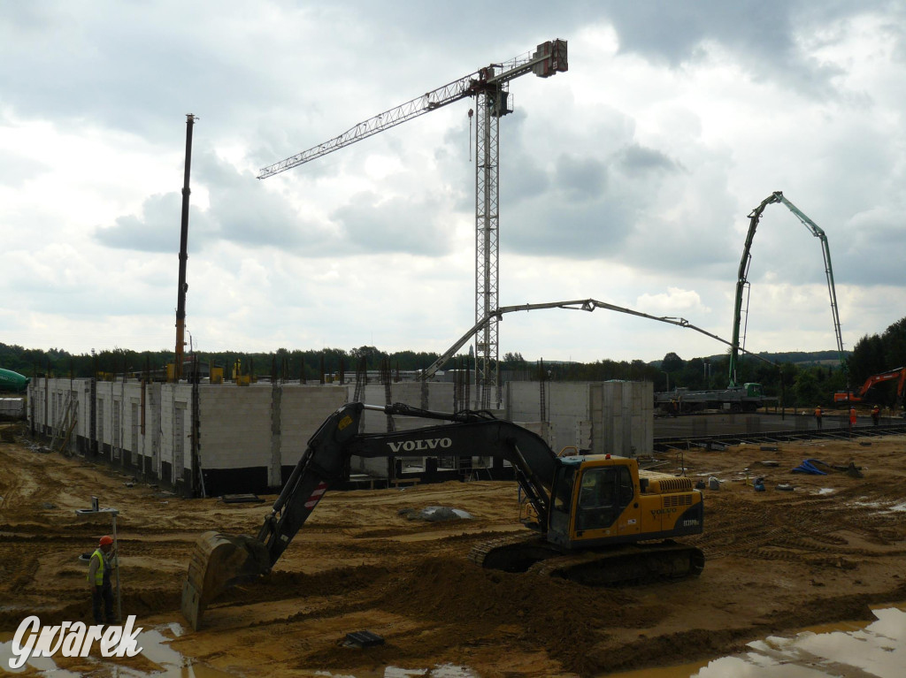 Na placu budowy komendy straży pożarnej