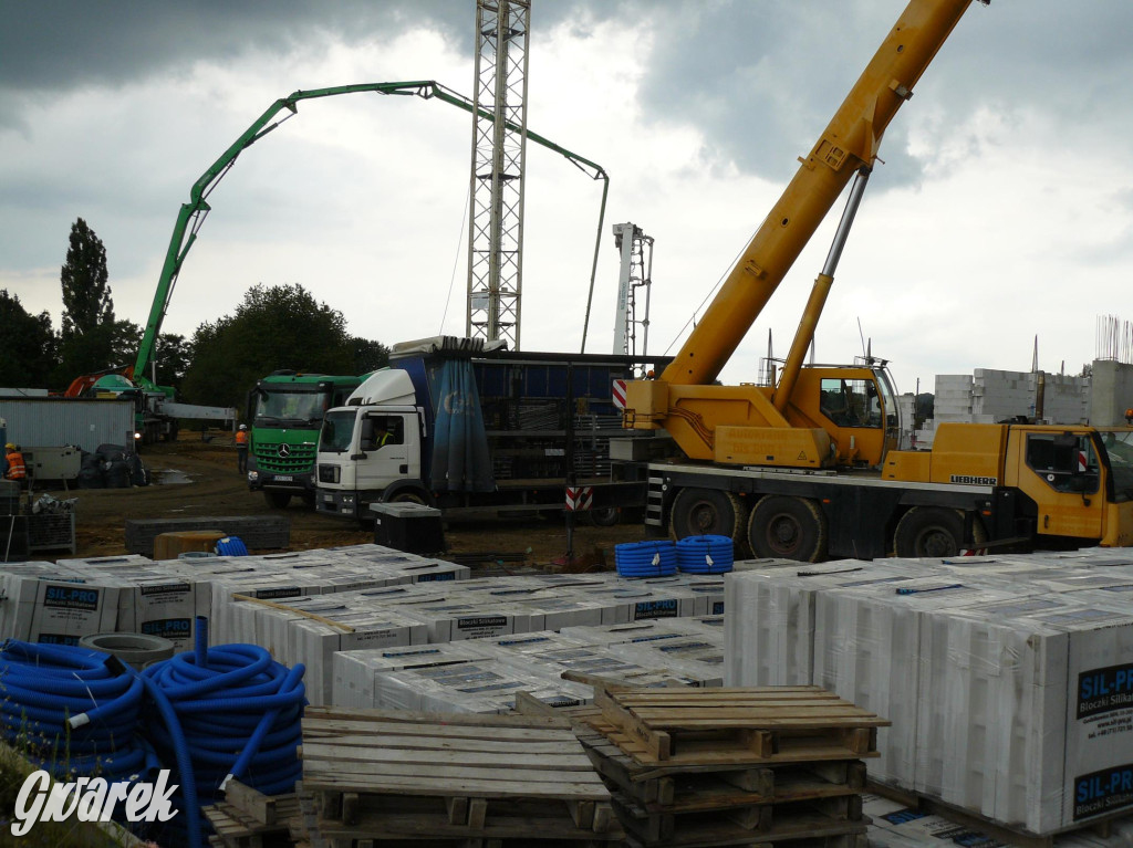 Na placu budowy komendy straży pożarnej