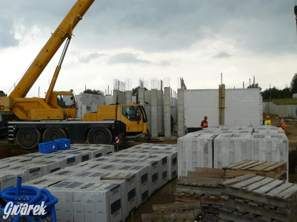 Na placu budowy komendy straży pożarnej